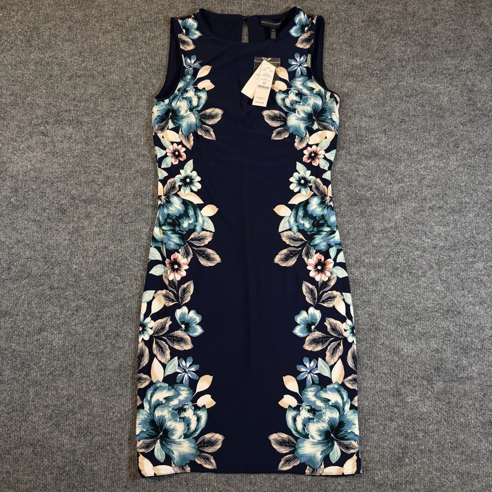 White‎ House Black Market NWT Floral Print Reversible Sheath Dress Size XS